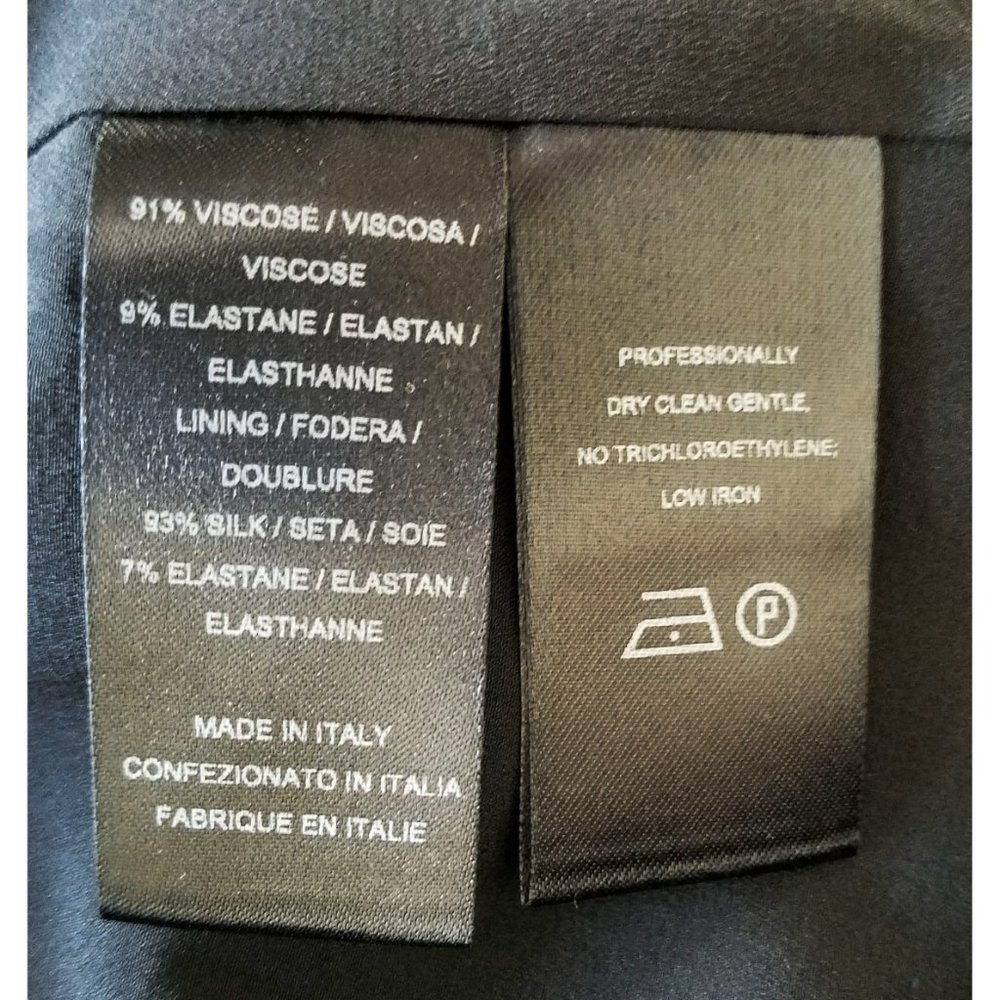 Narciso Rodriguez Womens Stretch Black Dress Designer Sheath Bodycon Dress 40 - Picture 7 of 9